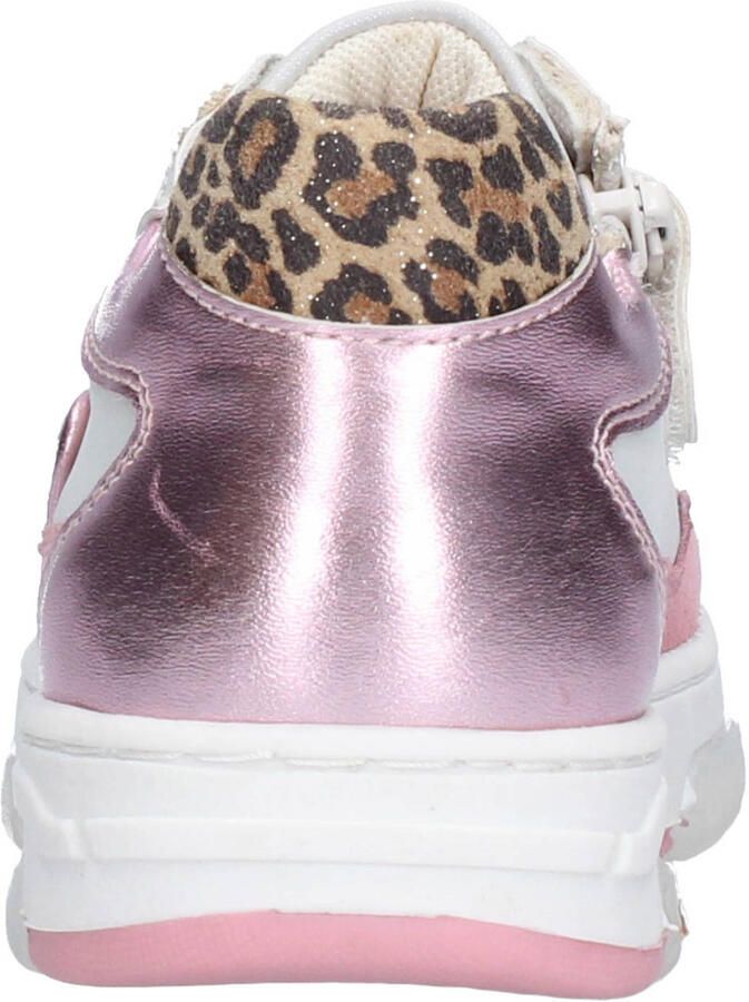 Braqeez 426177-470 Meisjes Lage Sneakers Roze Leer Veters - Foto 2