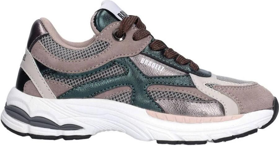 Braqeez suède sneakers grijs Sneaker van