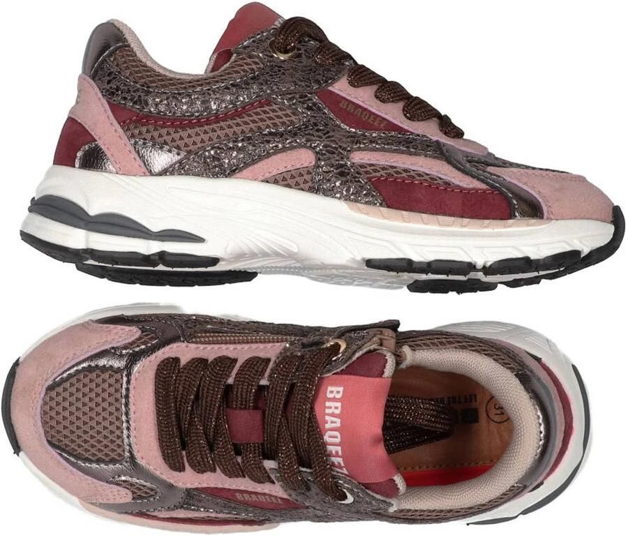 Braqeez suède sneakers roze - Foto 2