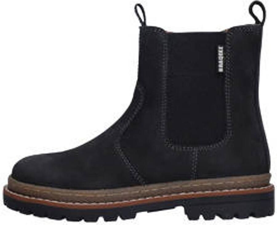 Braqeez suèdelook enkelboots zwart Enkelboot van