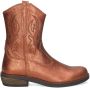 Braqeez 423730-937 Meisjes Cowboy Boots Bruin Leer Veters - Thumbnail 1