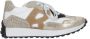 Braqeez 424440-501 Meisjes Lage Sneakers Offwhite Print Leer Veters - Thumbnail 1