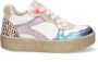 Braqeez 424230-926 Meisjes Lage Sneakers Multicolor Leer Veters - Thumbnail 1