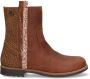 Braqeez Naomi Nova leren enkellaarzen cognac Bruin Meisjes Leer Panterprint 26 - Thumbnail 2