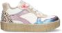Braqeez 425230-926 Meisjes Lage Sneakers Multicolor Leer Veters - Thumbnail 1