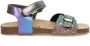 Braqeez 425412-798 Meisjes Platte Sandalen Multicolor Leer Klittenband - Thumbnail 1