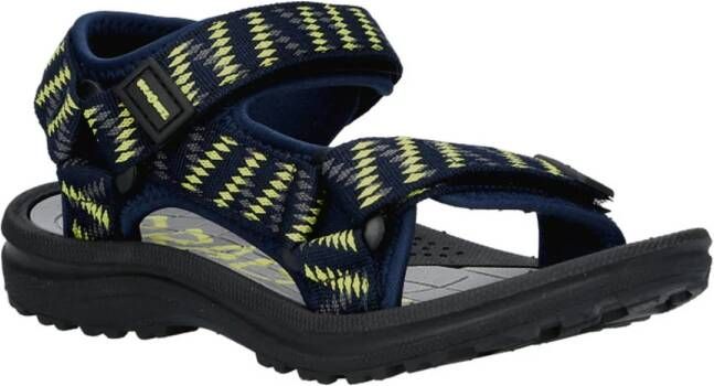 Braqeez sandalen donkerblauw Jongens Textiel Meerkleurig 25