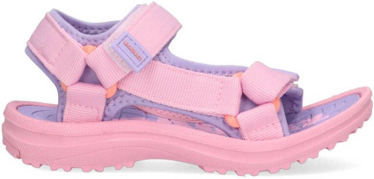 Braqeez Sky Sport Meisjes Sportsandalen Roze Textiel Klittenband