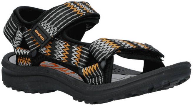 Braqeez sandalen zwart Jongens Textiel Meerkleurig 34