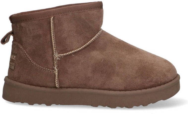 Braqeez gevoerde meisjes laarsjes taupe Bruin Uitneembare zool