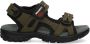 Braqeez 425084-168 Jongens Sportsandalen Groen Leer Klittenband - Thumbnail 1