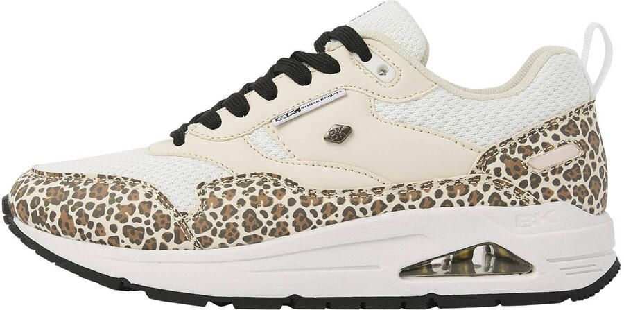 British Knights Lennox Dames Sneakers Laag Panterprint Beige Wit Vrouwen Schoenen - Foto 2
