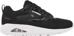 British Knights Lennox imitatieleren mesh sneakers met air zwart wit
