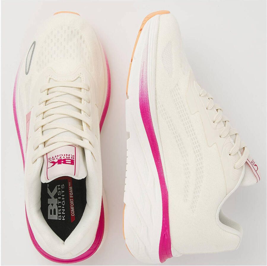 British Knights Surge Dames Sneakers Laag Gebroken wit Fuchsia Vrouwen Schoenen - Foto 2