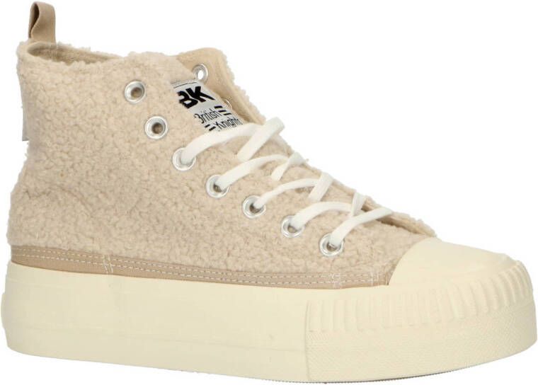 British Knights Kaya Mid teddy sneakers beige