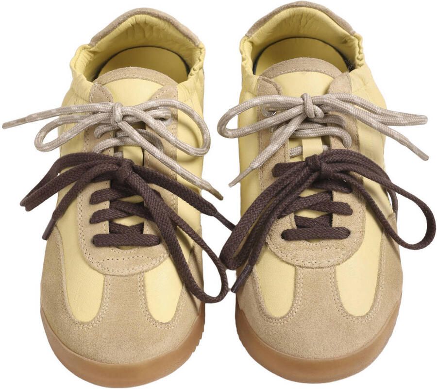 BRONX Sneakers laag 'Cli-oo' sand lichtgeel - Foto 3