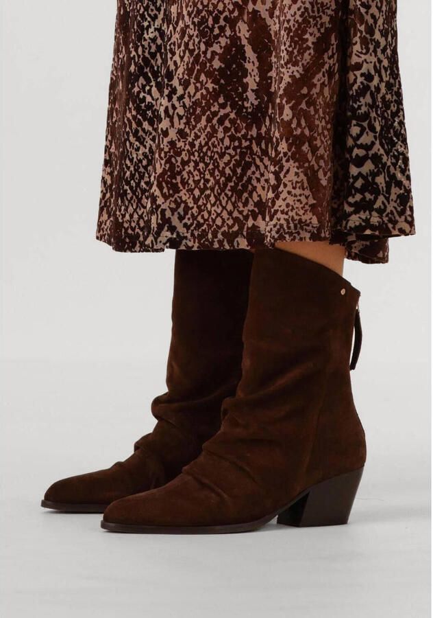 Bronx Lizz-y Enkellaarsjes Enkelboots met rits Dames Bruin