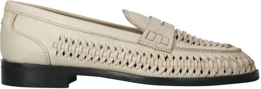 BRONX leren loafers ecru