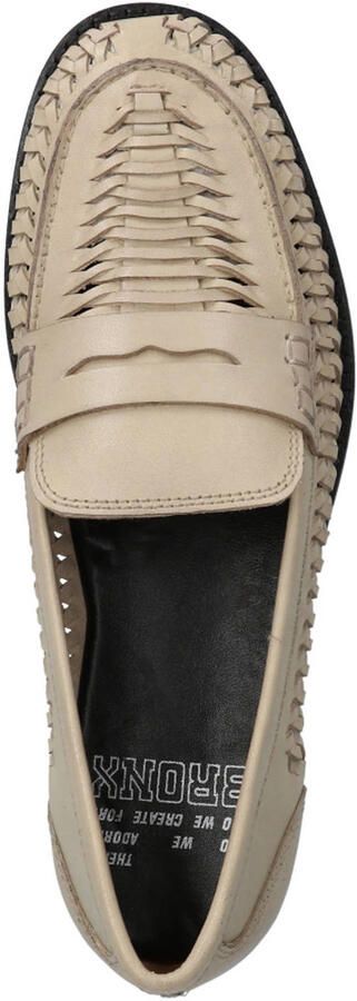 BRONX leren loafers ecru - Foto 3