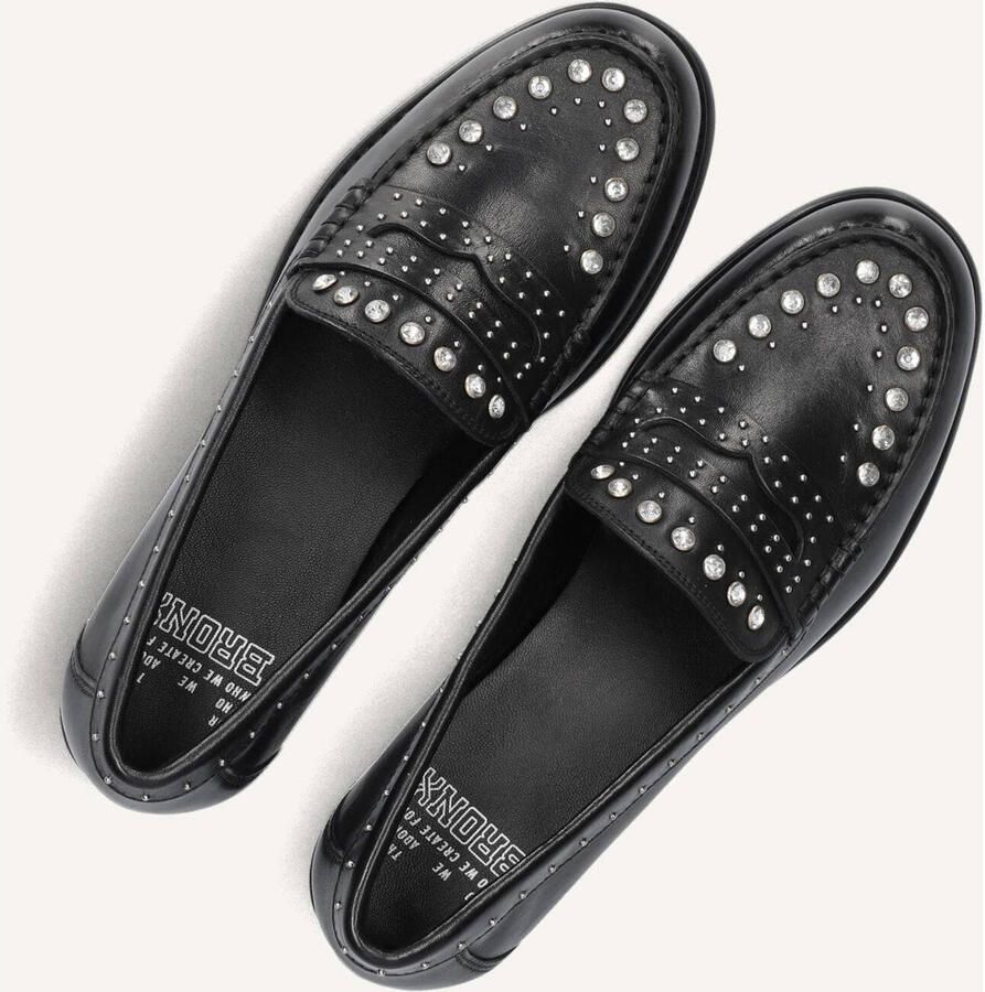 Bronx Lage Schoen in Zwart Wit Zilver Black Dames - Foto 3