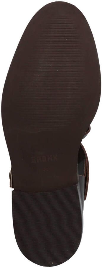 BRONX Next-wagon leren sandalen donkerbruin - Foto 3