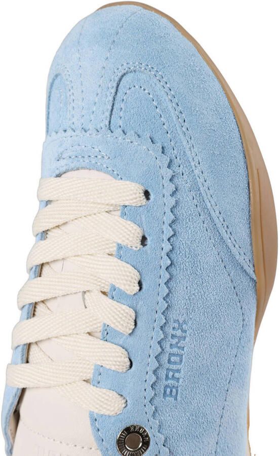 BRONX Park-err suède sneakers lichtblauw - Foto 3