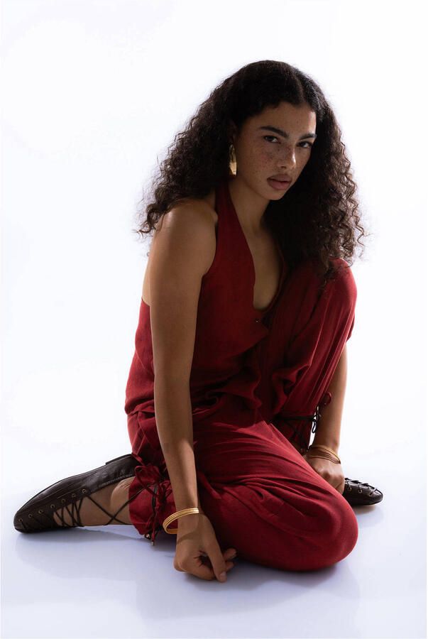 BRONX Ser-ajaa leren ballerina's donkerbruin - Foto 2