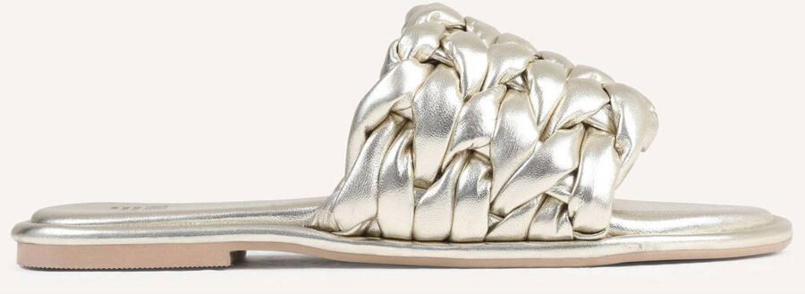 Bronx Gouden Leren Slippers Delan-y 8520-m - Foto 2