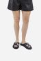 BRONX Har-perr leren slippers zwart - Thumbnail 1