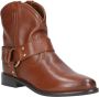 Bronx Elegante Enkellaars met Metalen Details Brown Dames - Thumbnail 1