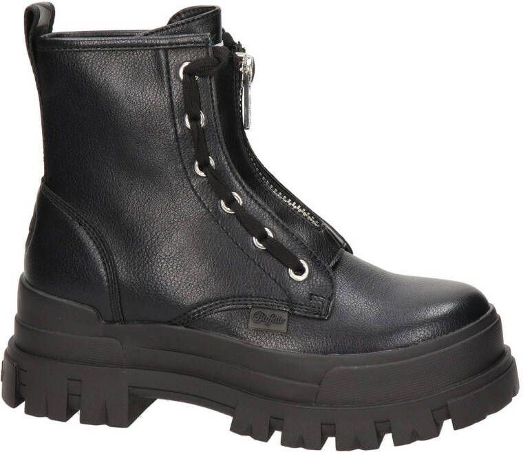 Buffalo chunky bikerboots zwart