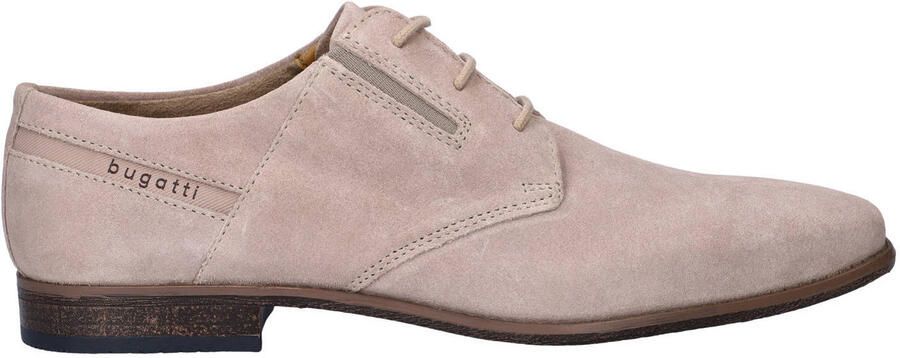 Bugatti Arno suède veterschoenen beige