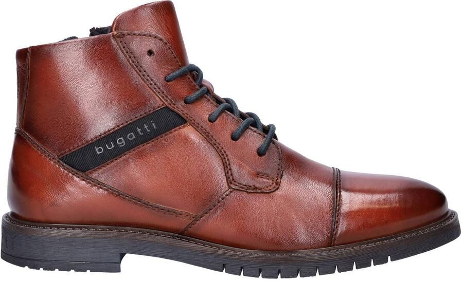 Bugatti Caj leren veterboots cognac