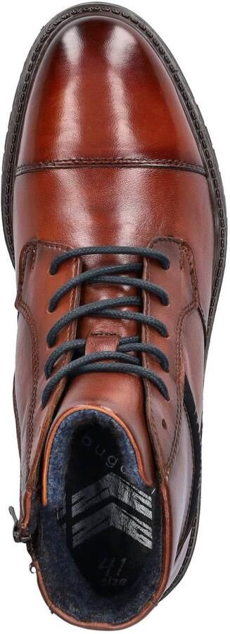 Bugatti Caj leren veterboots cognac - Foto 3