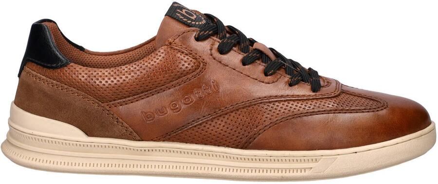 Bugatti imitatieleren sneakers cognac