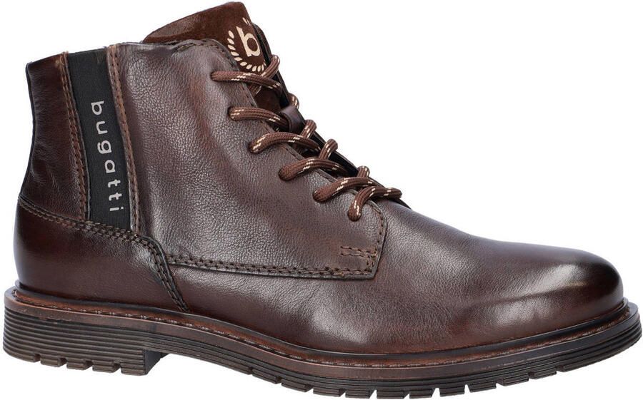 Bugatti leren veterboots bruin