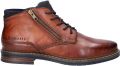 Bugatti leren veterboots cognac - Bruin