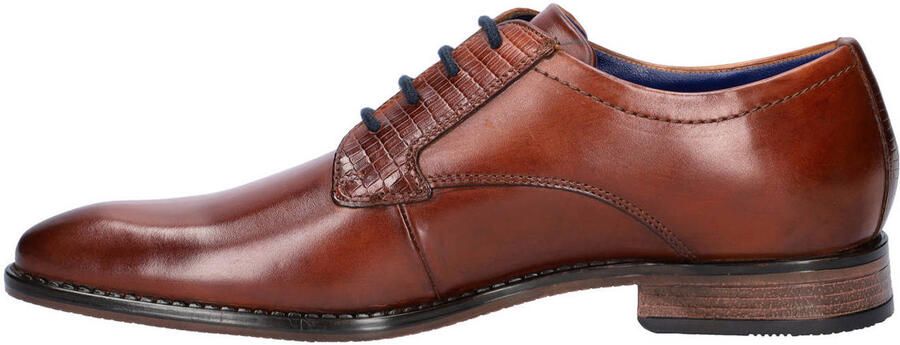 Bugatti leren veterschoenen cognac - Foto 3
