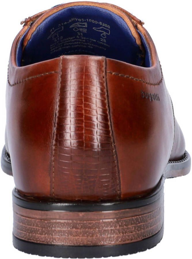 Bugatti leren veterschoenen cognac - Foto 2