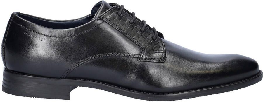 Bugatti leren veterschoenen zwart