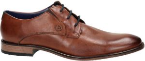 Bugatti leren veterschoenen cognac