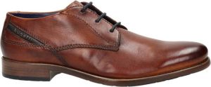 Bugatti leren veterschoenen cognac