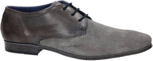 Bugatti leren veterschoenen grijs