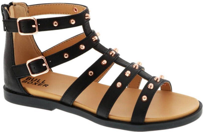 bullboxer ALM015F1S sandalen met studs zwart