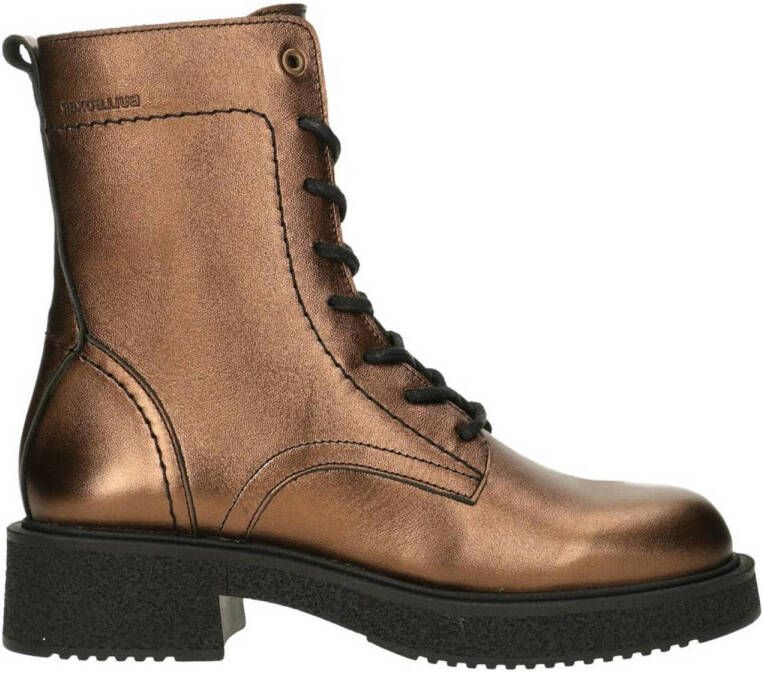 bullboxer Mira leren veterboots brons