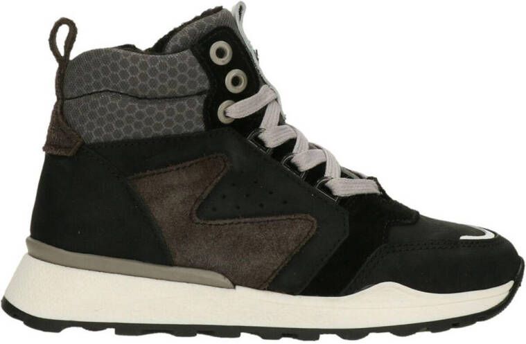 bullboxer suede sneakers zwart