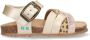 BunniesJR Becky Beach Meisjes Platte Sandalen Goud Imitatieleer Gesp - Thumbnail 1