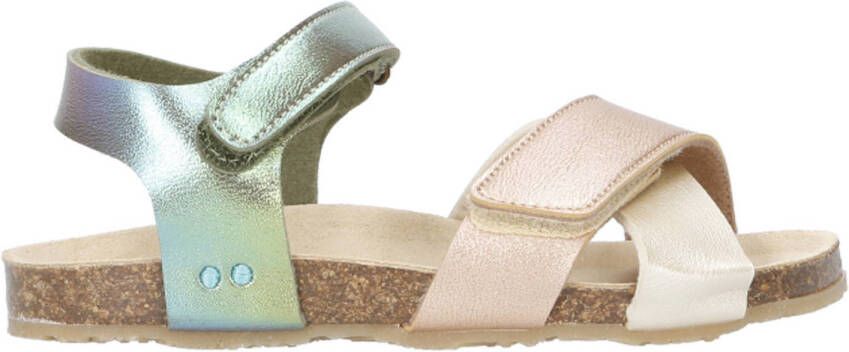 BunniesJR 225418-798 Meisjes Platte Sandalen Multicolor Imitatieleer Klittenband