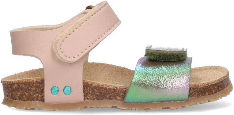 BunniesJR 225408-798 Meisjes Platte Sandalen Multicolor Imitatieleer Klittenband