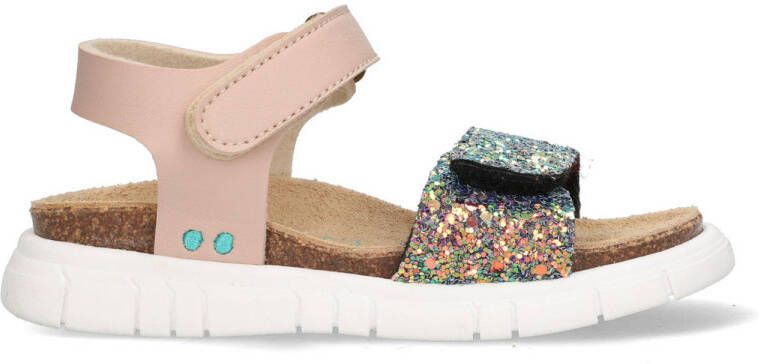 BunniesJR Bregje Beach Meisjes Platte Sandalen Multicolor Imitatieleer Klittenband